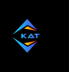 Kat Abstract Technology Logo Design On Black