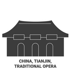 China Tianjin Traditional Opera Travel Landmark