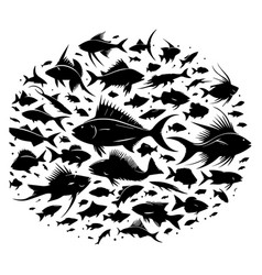 Fish Silhouette Black