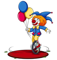 A Clown Running Around In Circle