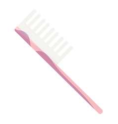 Isolated Hair Brush Icon Flat Design