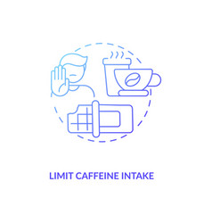 Limit Caffeine Intake Concept Icon