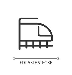 Rail Transport Pixel Perfect Linear Ui Icon