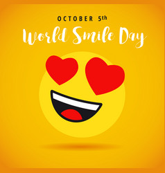 World Smile Day October 5 Banner Love