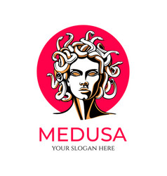 Medusa Gorgon Logo Head Of A Woman With Snakes