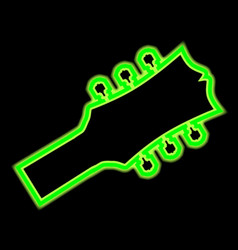 Neon Guitar Headstock