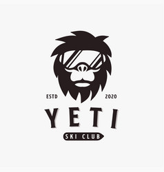 Yeti Ski Snoboard Logo Icon On White Background