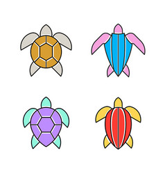 Set Of Sea Turtle