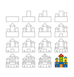 Worksheet Easy Guide To Drawing Cartoon Castle