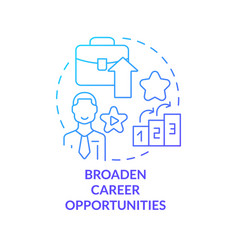 Broaden Career Opportunities Blue Gradient