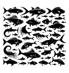 Fish Silhouette Black