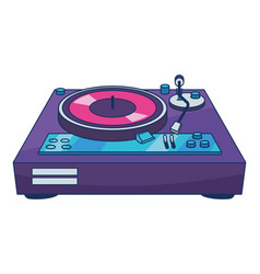 Dj Console 90s Pop Art Style