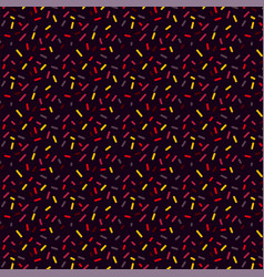 Fun Colorful Line Doodle Seamless Pattern