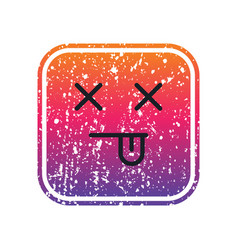 Funny Emoji With Gritty Texture Artwork Design