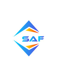 Saf Abstract Technology Logo Design On White