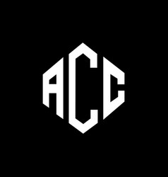 Acc Letter Logo Design With Polygon Shape