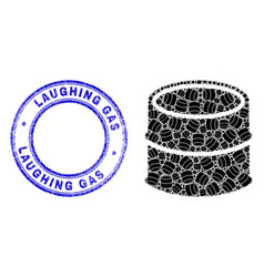 Textured Laughing Gas Seal And Oil Barrel