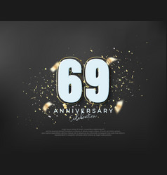 Bold Number 69th Premium Design