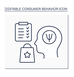 Psychological Factors Line Icon