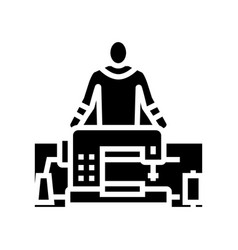 Sewing Alteration Specialist Glyph Icon