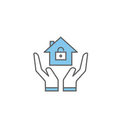 Hands Icon Holding Home Homeowners Insurance Icon