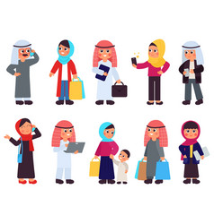 Muslim Characters Saudi Women Casual Arabian