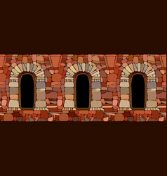 Ancient Stone Wall Window Prison Fortress Brick