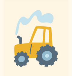 Cute Tractor Icon