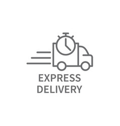 Express Delivery Line Icon