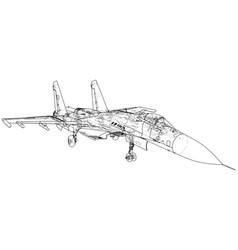 Fighter Jet Wireframe Concept Created