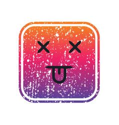 Funny Emoji With Gritty Texture Artwork Design