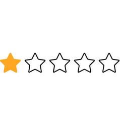 One Star Rating Icon