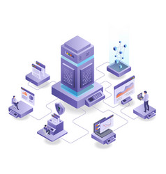 Server Data Center Of Multiple Platforms