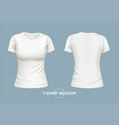 T-shirt Woman Mockup Front And Back