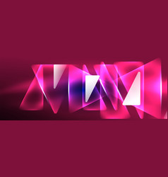 Neon Lights Hacking Geometric Background Virtual