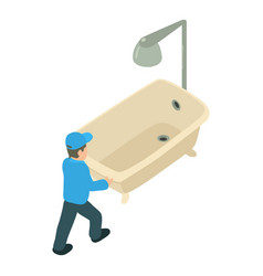 Plumbing Delivery Icon Isometric