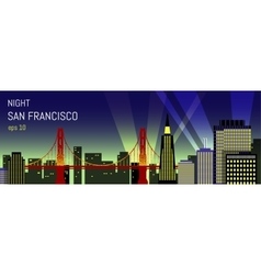 San Francisco Flat Night View