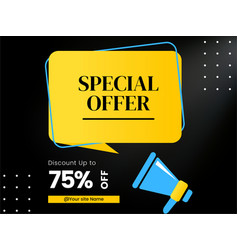 Special Offer Icon Design 75 Percent Off