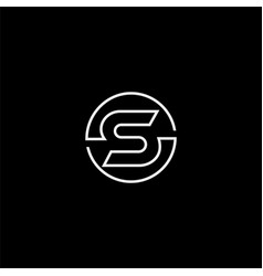 S Single Initial Logo Design Icon