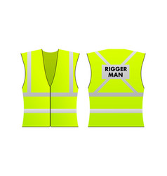 Yellow Reflective Rigger Man Vest For People