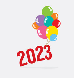 2023 With Balloon Bunch Celebrate Concept