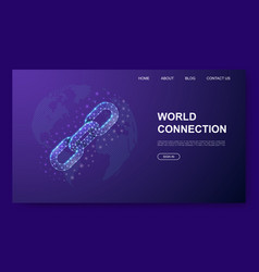 Chain 3d Low Poly Website Template Chainlink