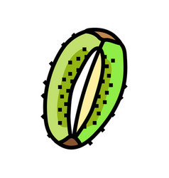 Cut Fruit Kiwi Color Icon