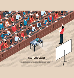 Isometric Lecture Class Background