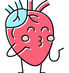 Kids Heart Health Color Icon