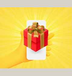 Receiving Surprise Box Via Smartphone 3d