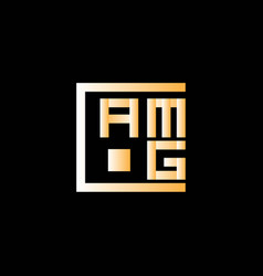 Amg Letter Logo Design Simple And Modern