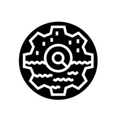 Water Well Testing Hydrogeologist Glyph Icon