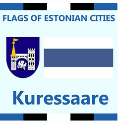 Flag Of Estonian City Kuressaare