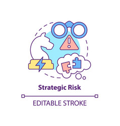 Strategic Risk Concept Icon